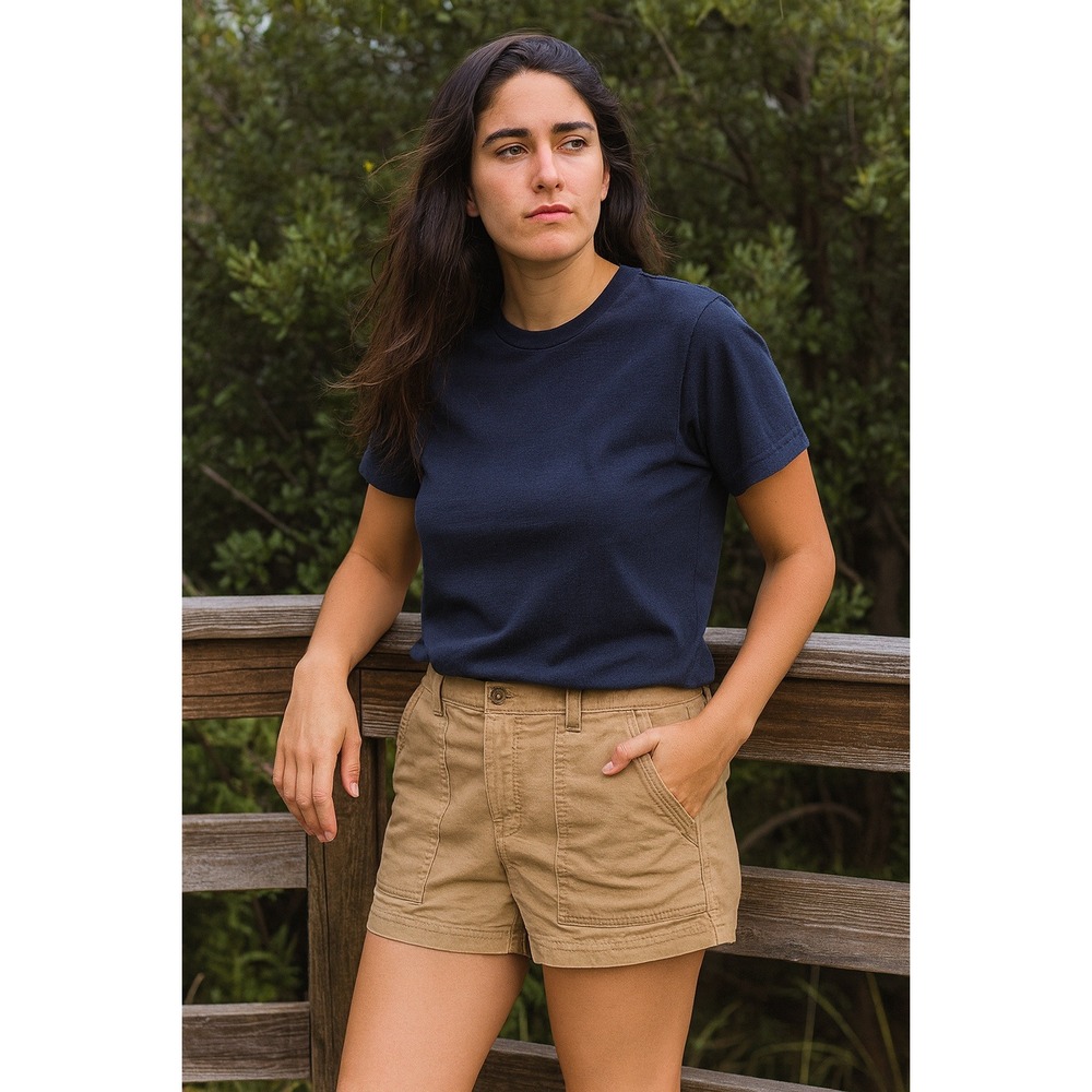 Patagonia Stretch All-Wear Shorts Womens 10 Khaki Organic‎ Cotton Hiking Utility